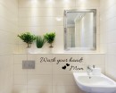 Wash Your Hands Mom Quotes Wall Decal Family Vinyl Art Stickers